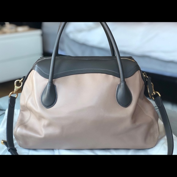 Nina Ricci Bowling Bag Grey and Beige - Picture 2 of 8